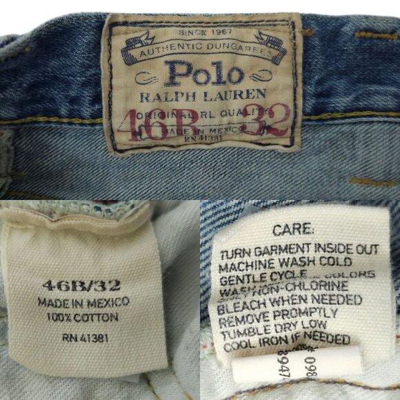 Polo Ralph Lauren Jeans Mens Size 46Bx32 Straight Leg 5 Pocket Denim - Picture 8 of 15